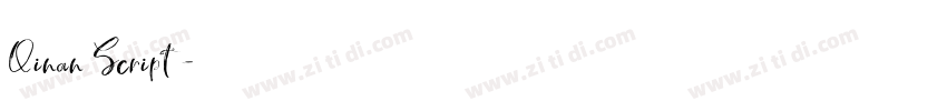 Qinan Script字体转换 Qinan Script字体转换